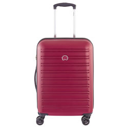 Delsey Segur 4 Wheel 55cm Cabin Suitcase Red